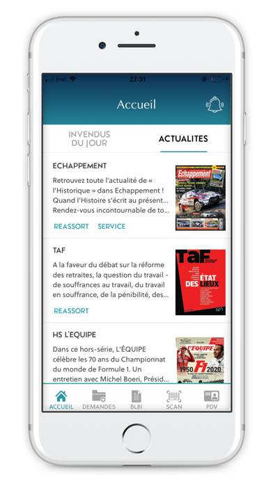 Portail Diffuseur Capture d'écran de l'application