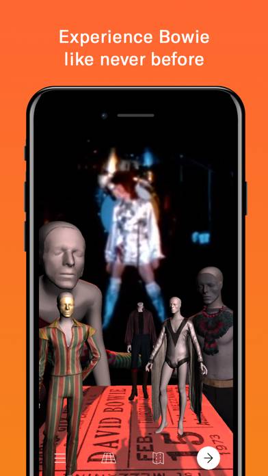 David Bowie is Schermata dell'app
