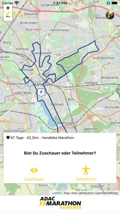 Hannover Marathon Tracking App-Screenshot #3