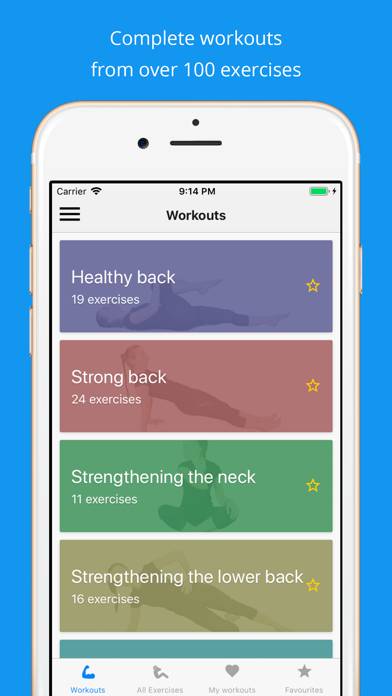 Back pain exercises (PRO) Captura de pantalla de la aplicación #1