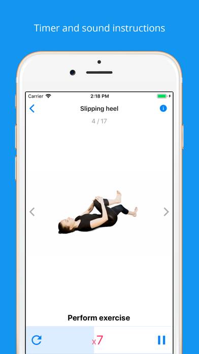 Back pain exercises (PRO) Captura de pantalla de la aplicación #3