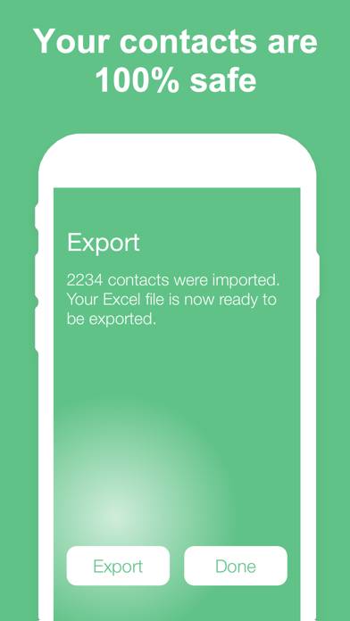 Export Contacts to Excel Captura de pantalla de la aplicación #4