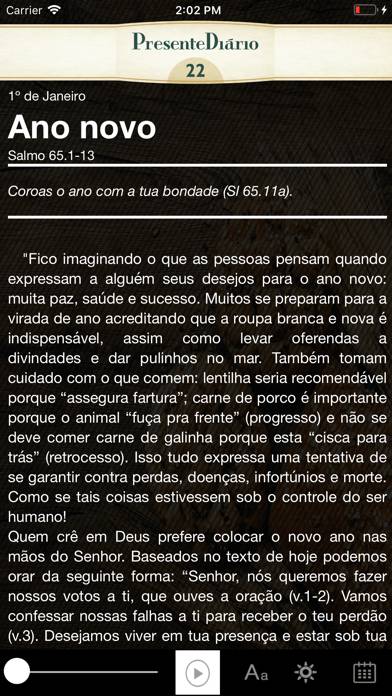 Presente Diário 22 App screenshot