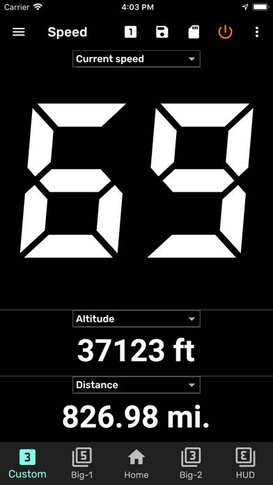 GPS Speedometer and Odometer App screenshot #1