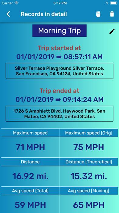 GPS Speedometer and Odometer App screenshot #4