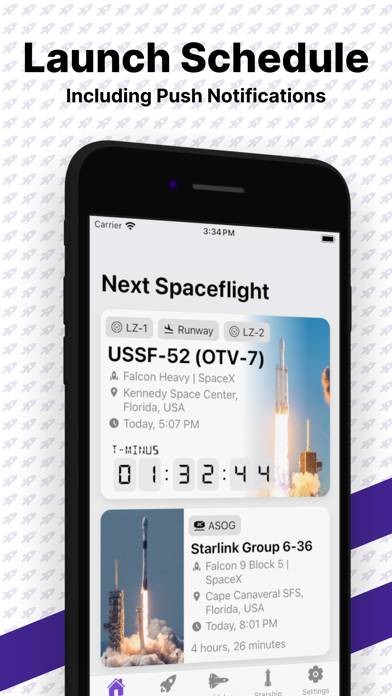 Next Spaceflight App screenshot #1