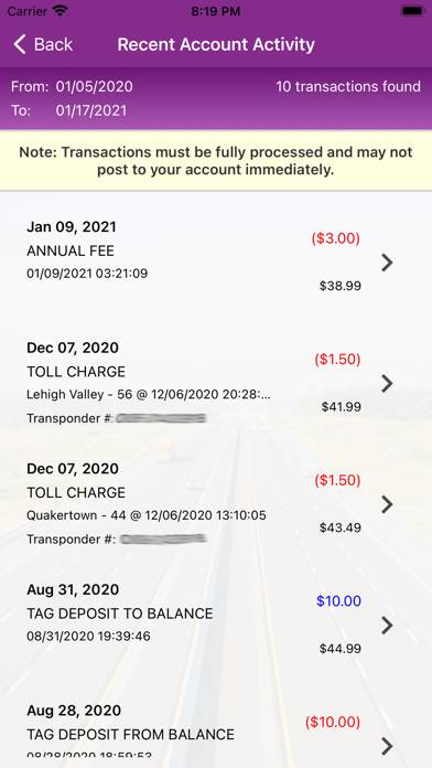 PA Toll Pay App screenshot #4