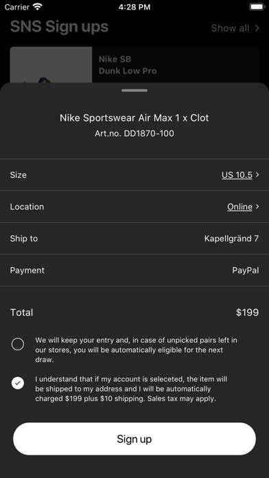 Sneakersnstuff App screenshot #6