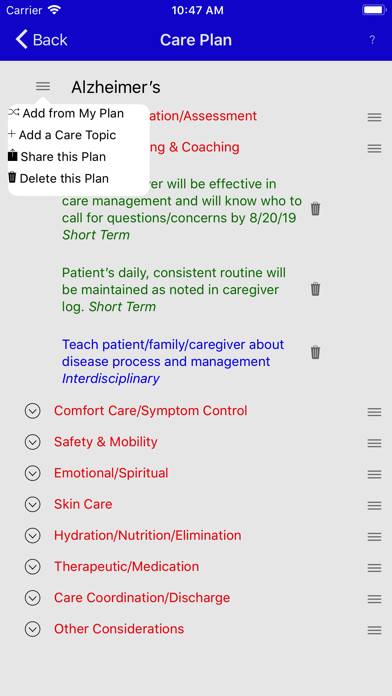 Care Planning Made Easy App screenshot