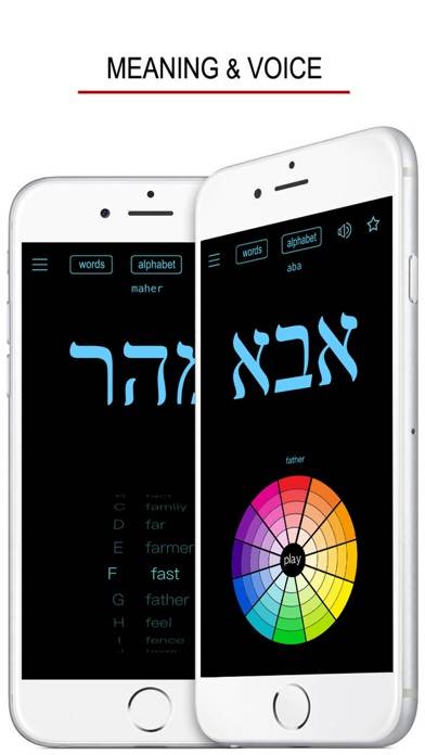 Hebrew Words & Writing App screenshot