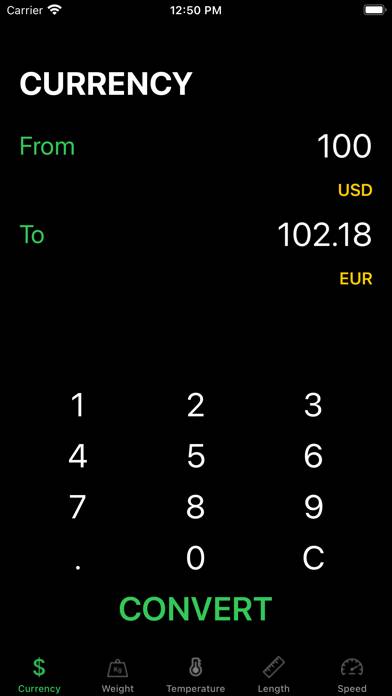 Best Currency & Unit Converter Capture d'écran de l'application #1