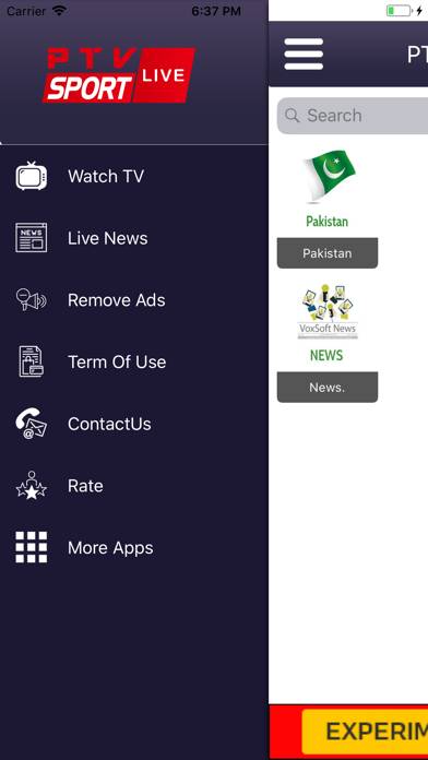 PTV Sports Live TV Stream Schermata dell'app #1