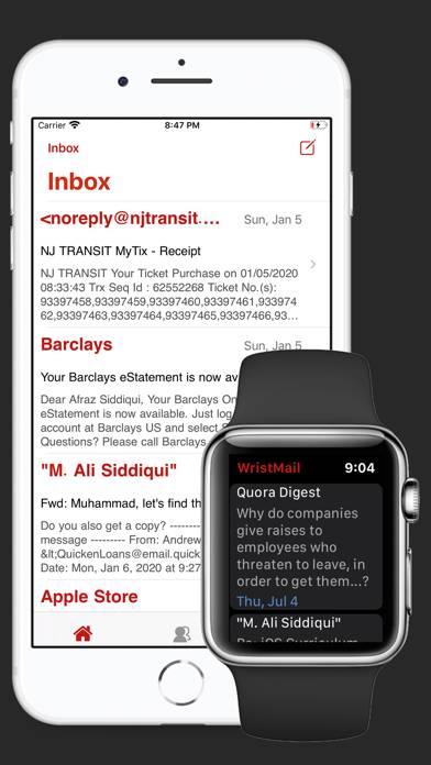 WristMail for Gmail App screenshot #1