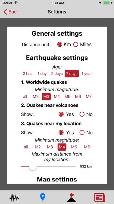 Volcanoes & Earthquakes App screenshot #5