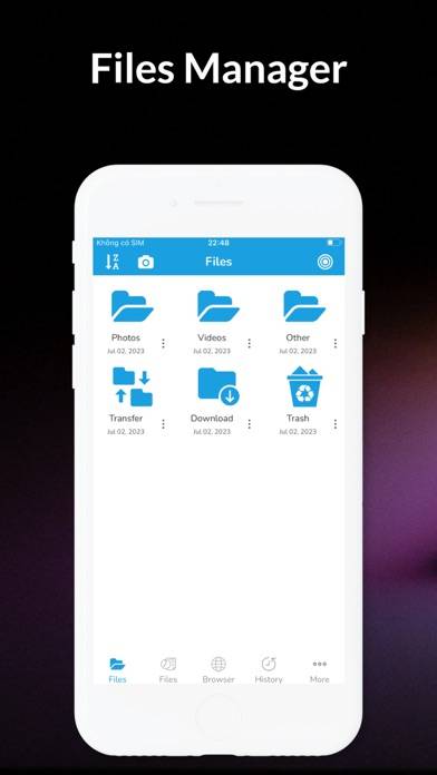 File Manager - Browser capture d'écran