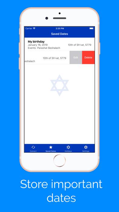 Jewish Calendar and Dates App screenshot #4