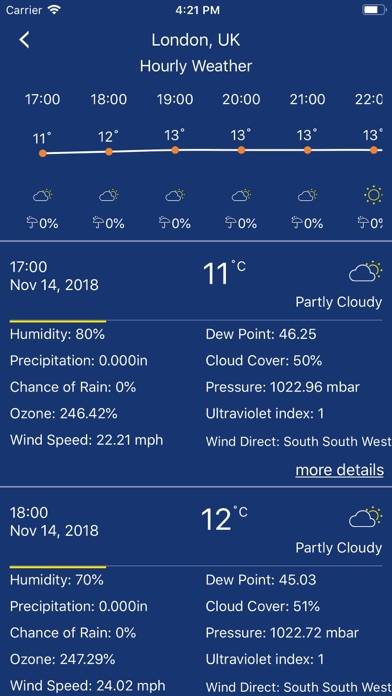 Accurate Weather forecast pro Captura de pantalla de la aplicación #3