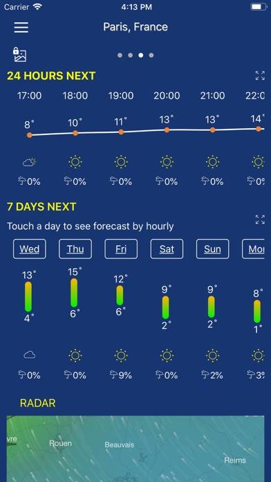 Accurate Weather forecast pro Captura de pantalla de la aplicación #4