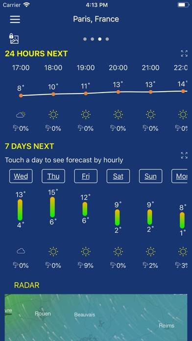 Previsioni meteo-Tempo pro Schermata dell'app