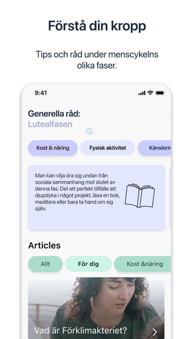 HERCARE App skärmdump