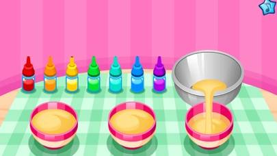 Cooking colorful cupcakes game App screenshot #3