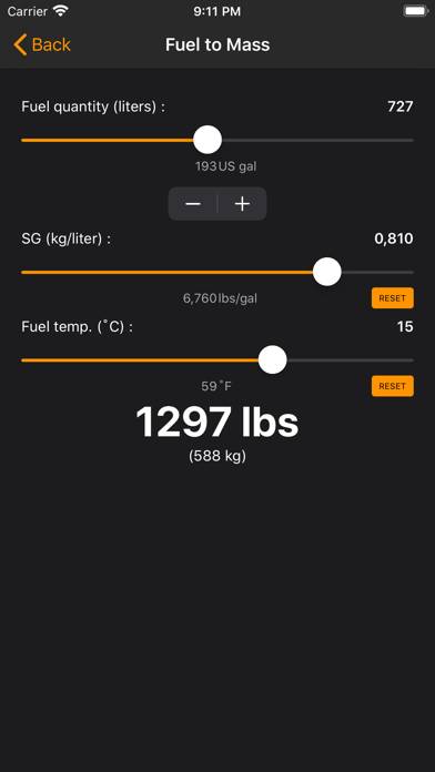 Airro Aviation Fuel Calculator Capture d'écran de l'application #3