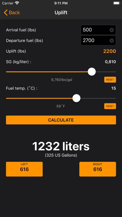 Airro Aviation Fuel Calculator App screenshot #4