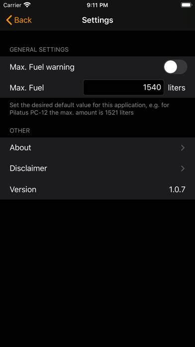 Airro Aviation Fuel Calculator Capture d'écran de l'application #6