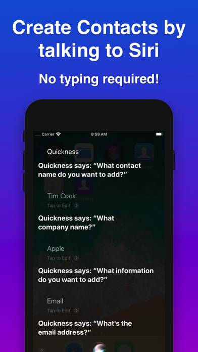 Quickness: Add Contacts Captura de pantalla de la aplicación #1