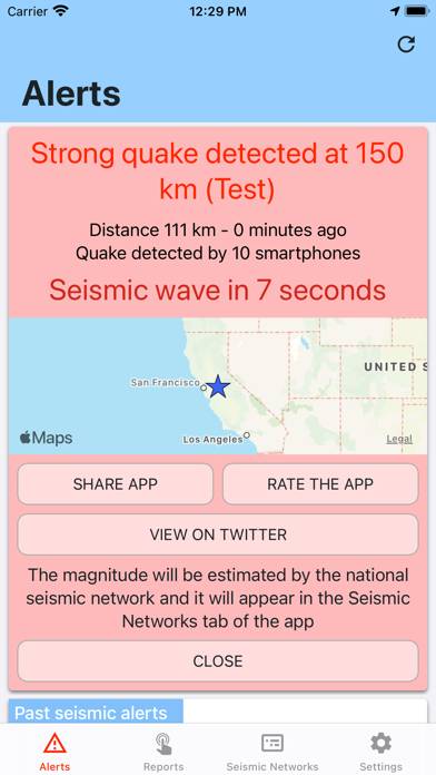 Earthquake Network App skärmdump #2