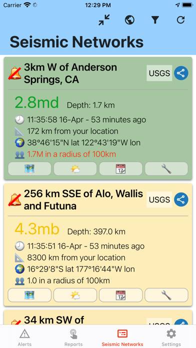 Earthquake Network App skärmdump #5