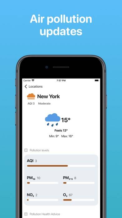 Haze: Air Quality & Weather App skärmdump #2