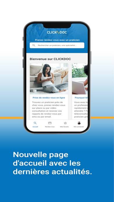 Clickdoc Capture d'écran de l'application