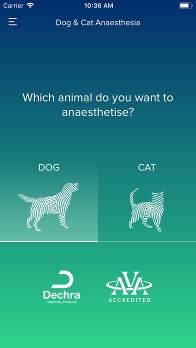 Dechra Dog and Cat Anaesthesia App skärmdump #1