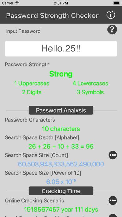 Password Strength Checker Schermata dell'app #1