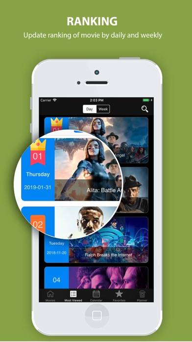 Movie & Show Box TV Planner App screenshot