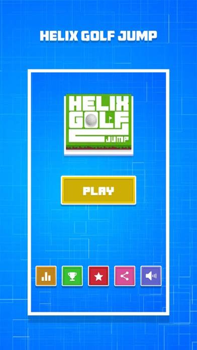 Helix Golf Jump Captura de pantalla de la aplicación #1