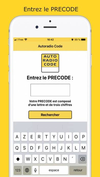 Car Radio Code Bildschirmfoto