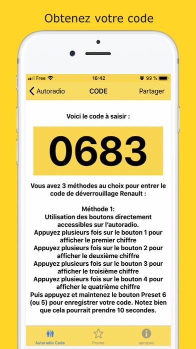 Car Radio Code App-Screenshot #2