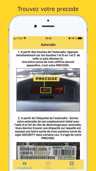 Car Radio Code App-Screenshot #3