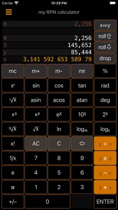 My RPN Calculator Captura de pantalla de la aplicación #1