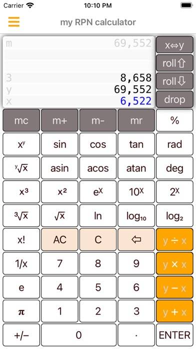 My RPN Calculator Captura de pantalla de la aplicación #4