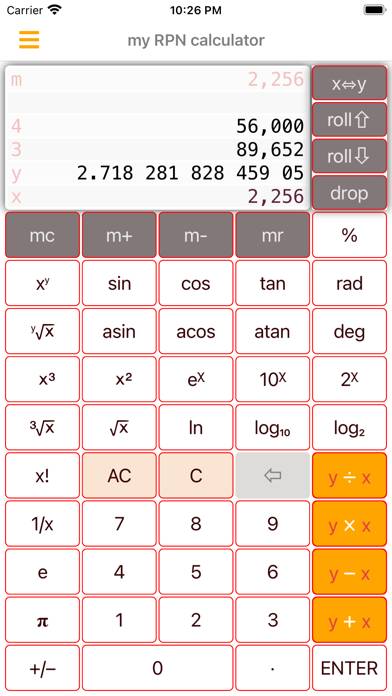 My RPN Calculator Captura de pantalla de la aplicación #6