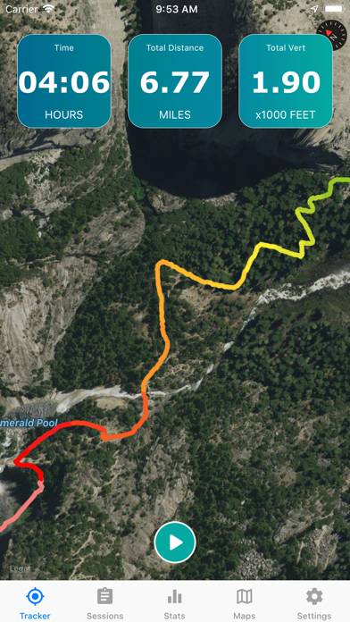 Topo Map & Hiking Tracker App skärmdump #1