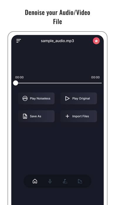 Audio Noise Reducer & Recorder Скриншот приложения #1
