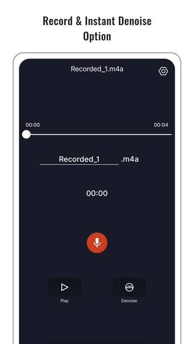 Audio Noise Reducer & Recorder Скриншот приложения #2