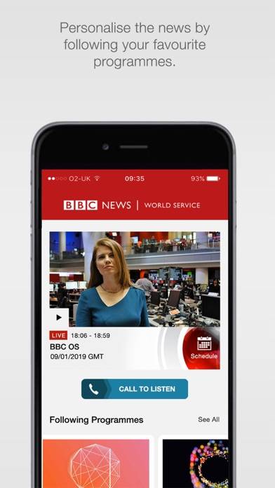 BBC World Service App skärmdump #3