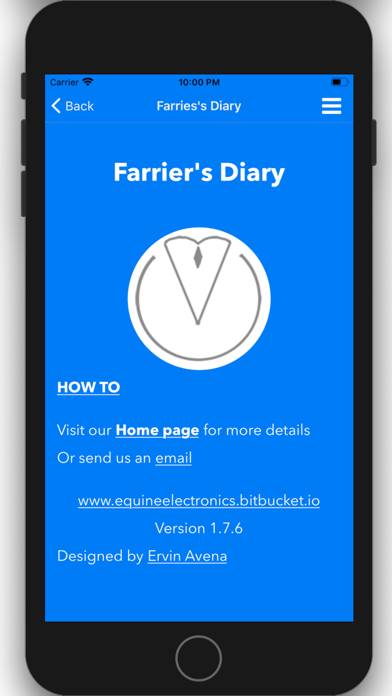 Farrier's Diary Captura de pantalla de la aplicación #6