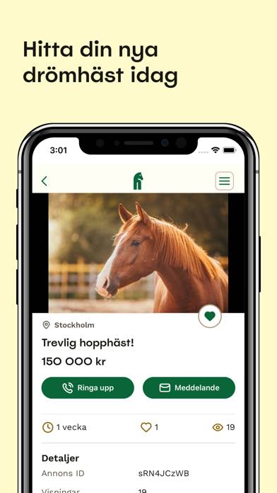 Hästnet App skärmdump #2