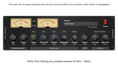 Shimmer AUv3 Audio Plugin App screenshot #1